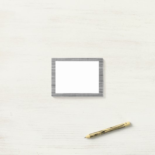 Faux grijze stof ingelijst Sticky Notes (Op bureau)