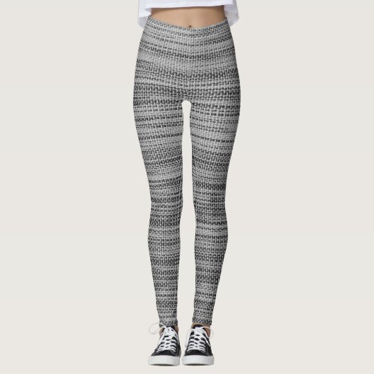 Faux grijze stof Leggings (Voorkant)
