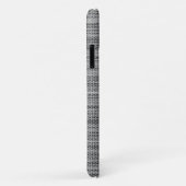 Faux Grijze Stof Modern Ontwerp iPhone Case (Achterkant/rechts)
