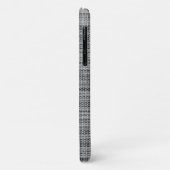 Faux Grijze Stof Modern Ontwerp iPhone Case (Achterkant/links)
