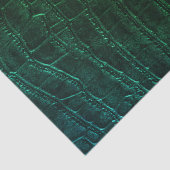 Faux groen alligator lederen print textuur dier tissuepapier (Detail)