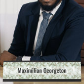 Faux Groen Goud Marmer Bureau Naambordje