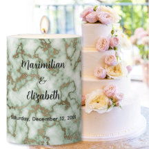 Faux Groen Goud Marmer - Elegante Bruiloft