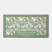 Faux Groen Goud Marmer - Kantoor Bureaumat (Voorkant)