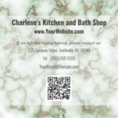 Faux Groen Goud Marmer Sticker (Voorkant)