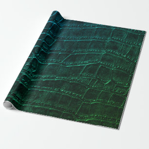 Faux Groene Alligator Krokodil Leer Print Cadeaupapier