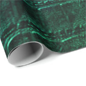 Faux Groene Alligator Krokodil Leer Print Cadeaupapier (Rol Hoek)