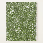Faux groene glitter-textuur: kijk met aangepaste t planner (Achterkant)