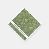 Faux groene glitter-textuur: kijk met aangepaste t servet (Hoek)