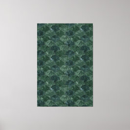 Faux Groene Steen Zeemeermin Schalen Canvas Afdruk