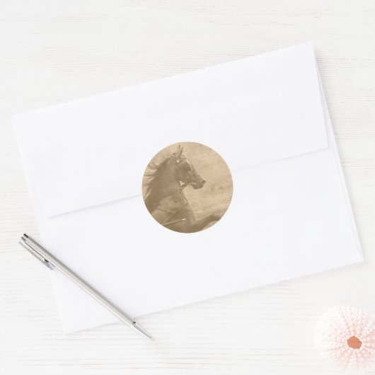 Faux Hackney Ronde Sticker (Envelop)