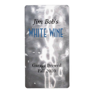 Faux Hammered Metal Home Made Wijnlabels Etiket