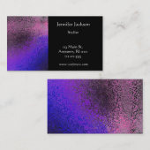 Faux Hammered Metal Visitekaartjes (Voorkant / Achterkant)