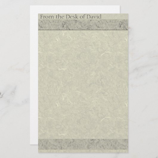 Faux handgemaakt papier ouderwets briefpapier (Voorkant / Achterkant)