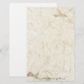 Faux Handmade Paper Hummingbird Birds Wildlife Briefpapier (Voorkant / Achterkant)