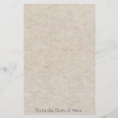 Faux Handmade Paper Manuscript look Stationery Briefpapier (Voorkant)