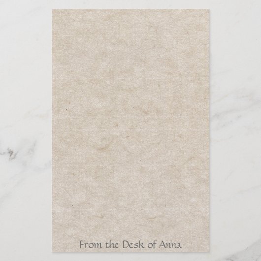 Faux Handmade Paper Manuscript look Stationery Briefpapier (Voorkant)