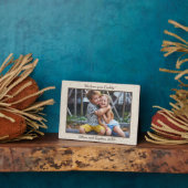 Faux Handmade Paper Personal Name Photo Plaque Fotoplaat (Zijkant)