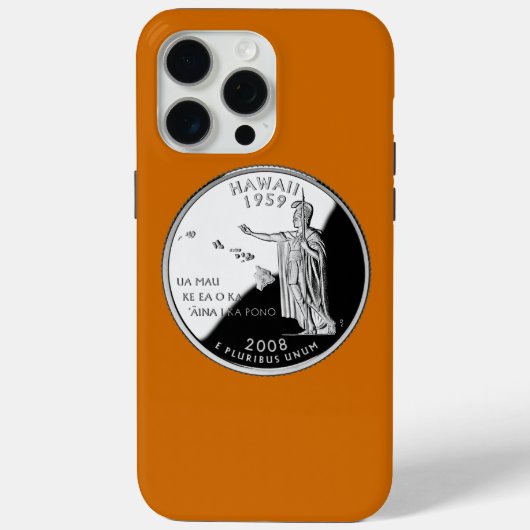 Faux Hawaii State Quarter Case-Mate iPhone Case (Achterkant)
