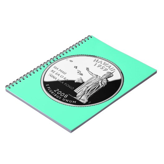Faux Hawaii State Quarter Notitieboek (Linkerzijde)