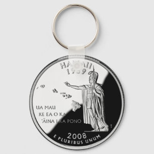 Faux Hawaii State Quarter Sleutelhanger