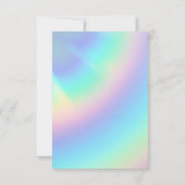 Faux Holo Colorful Dank u wel Media Invoegen (Achterkant)