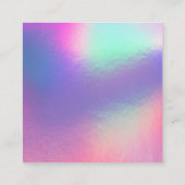 Faux Holo Media Bedankt Mini Visitekaartje invoege (Achterkant)