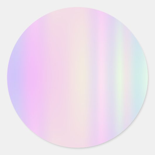 Faux Holo Trendy Classic Round Sticker (Voorkant)