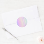 Faux Holo Trendy Classic Round Sticker (Envelop)