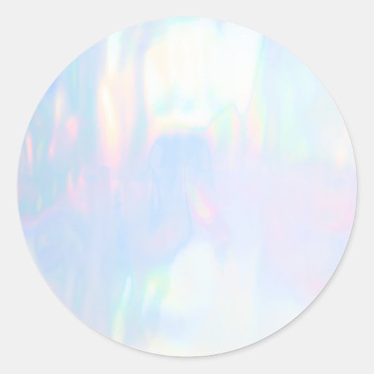 Faux Holo Trendy Classic Round Sticker (Voorkant)