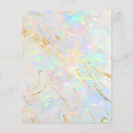 FAUX-holograafbrochure voor nieuwe optische stenen Flyer (Achterkant)