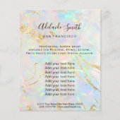 FAUX-holograafbrochure voor nieuwe optische stenen Flyer (Voorkant)