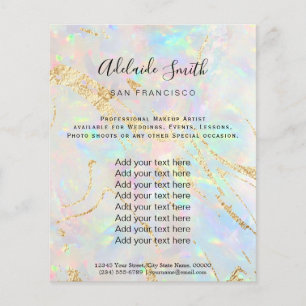 FAUX-holograafbrochure voor nieuwe optische stenen Flyer