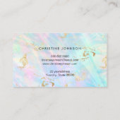 FAUX holografisch abstract ontwerp Visitekaartje (Achterkant)