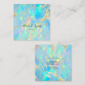 FAUX-holografisch edelsteen Vierkante Visitekaartje (Voorkant / Achterkant)