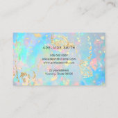 FAUX holografisch effect optische steentextuur Visitekaartje (Achterkant)