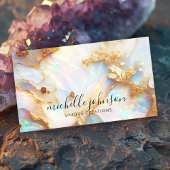 Faux Holografisch Iriserend Opal Crystal Creatief Visitekaartje
