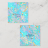 FAUX-holografisch optisch Vierkante Visitekaartje (Voorkant / Achterkant)