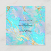 FAUX-holografisch optisch Vierkante Visitekaartje (Achterkant)