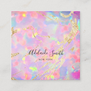 FAUX-holografisch steensteen Vierkante Visitekaartje