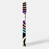 faux holografische abstracte cirkels iPhone 14 plu Hoesje (Rechterkant)