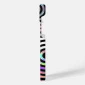 faux holografische abstracte cirkels iPhone 14 plu iPhone Hoesje (Linkerkant)