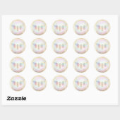 Faux holografische bug logo ronde sticker (Vel)