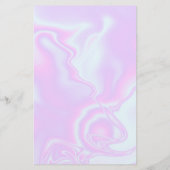 Faux holografische iridescent unicorn skin textuur flyer (Achterkant)