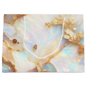 Faux holografische iriserende opaal kristal fantas groot cadeauzakje (Voorkant)