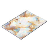 Faux holografische iriserende opaal kristal fantas notitieboek (Linkerzijde)