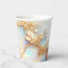 Faux holografische iriserende opaal kristal fantas papieren bekers
