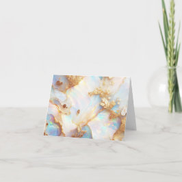 Faux Holografische Iriserende Opal Crystal Blank Kaart
