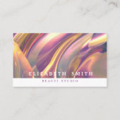 Faux holografische kameleon neon Visitekaartje (Voorkant)