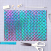 FAUX holografische mermaïdestructuur Tissuepapier (Craft)